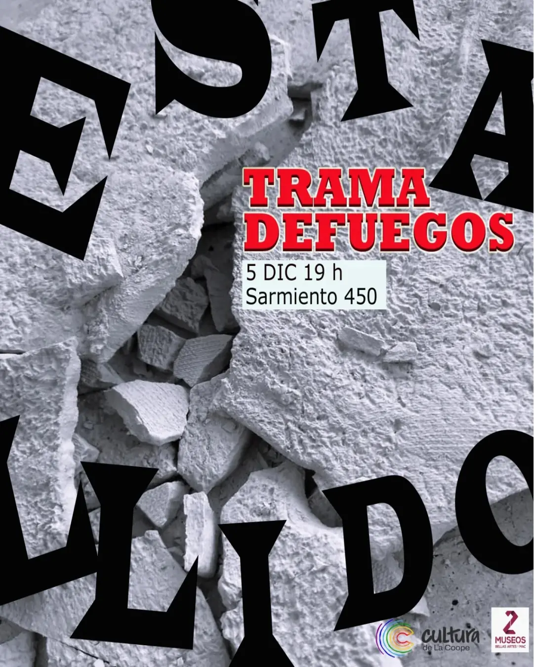 Tramadefuegos- Estallido - Mural cer&aacute;mico colectivo